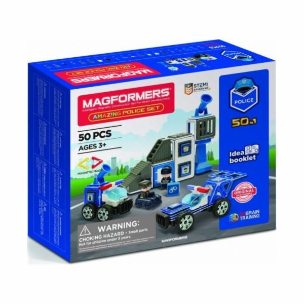 Stavební bloky Magformers Police Set