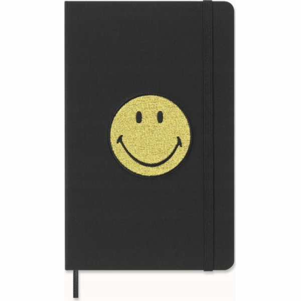 Zápisník Moleskine MOLESKINE L (13x21 cm), Smajlík, linko...