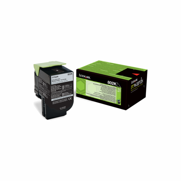 Originální černý toner Lexmark 80C20K0 (80C20K0)