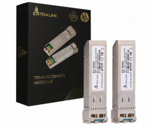 Extralink SFP+ 10G 2-balení | Modul SFP+ | 10Gbps LC/UPC ...