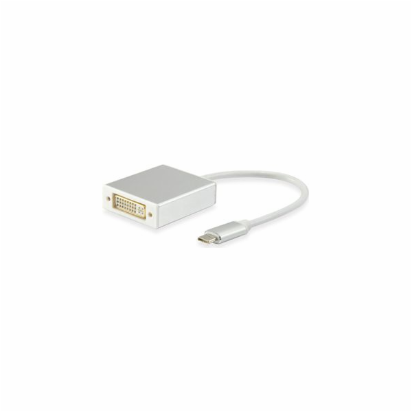USB Equip Adaptér USB-C na DVI bílý (133453)