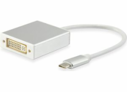 USB Equip Adaptér USB-C na DVI bílý (133453)