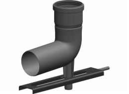 Concept Koleno výfuku s podpěrou a montážní lištou 80 PP (F90506080)