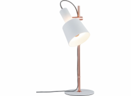 Paulmann Neordic Haldar Stolní lampa Stolní lampa Max. 1x20W E14 230V Bílá/měděná matná kov