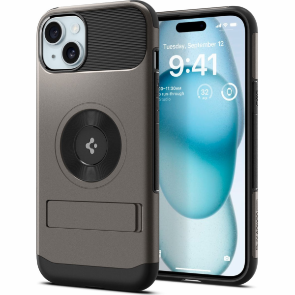 Spigen Spigen Slim Armor MagSafe, gunmetal - iPhone 15
