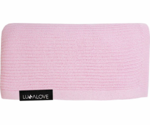 LullaLove Lehká, pletená deka - opar Růžová Lullalove Růž...
