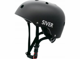 Siver City Motus Silver Black M ABS + EPS Ventilační cyklistická přilba 55-57 cm
