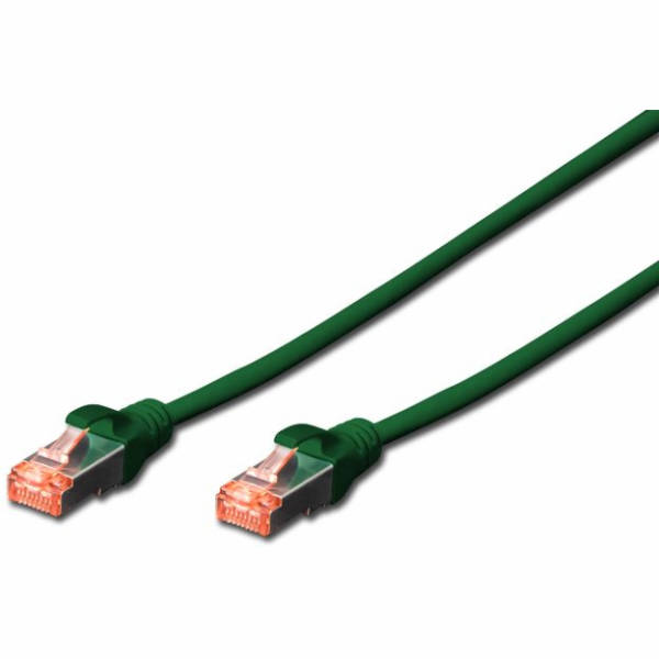Digitus Patchcord CAT6, S-FTP, 3m, zelený, 10 kusů (DK-16...