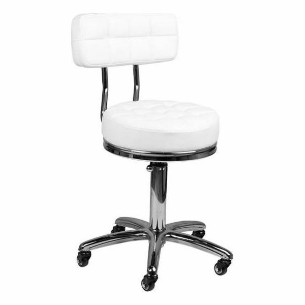 Activeshop Kosmetická taburetka AM-877 bílá univerzální