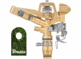 Bradas mosazný pulzní zavlažovač otočný nastavitelný sektor 360 GZ3/4 35m 0260