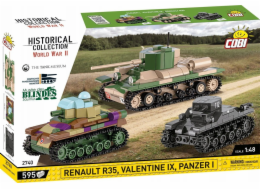 Cobi Blocks Renault R35 - Valentine IX - Panzer I
