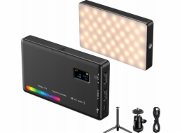 Apexel LED 140 Rgb / 3100 Mah 1/4 Iso + stativ + 3D hlava (APL-FL07)