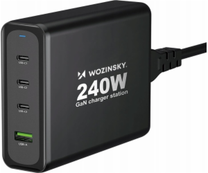 Wozinsky nabíječka Wozinsky WGCSB 240W GaN nástěnná nabíj...