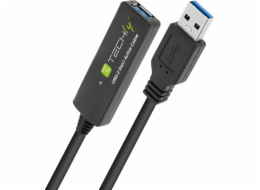 Techly USB-A - USB-A kabel 10m černý (ICUR30100G)