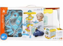 Mega Creative DOKTORSKÁ SADA AUTOKANCELÁŘ 2V1 B/O 37X57X21 MC 6