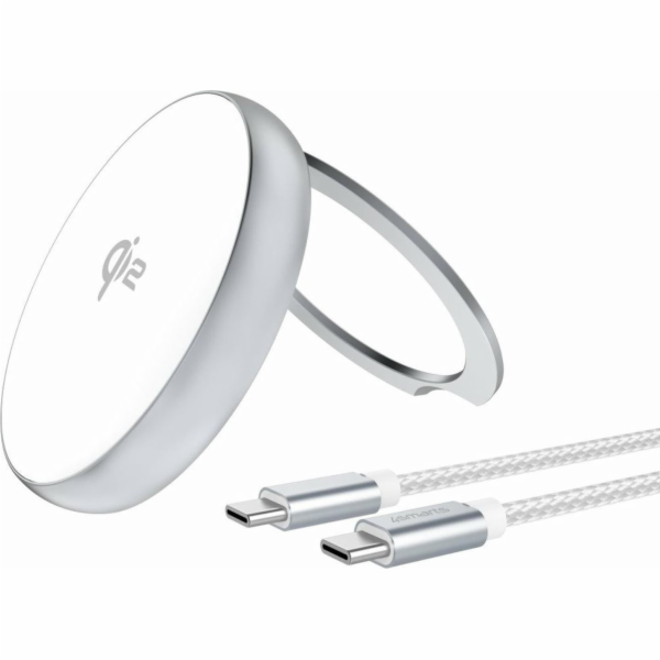 4smarts Napájecí zdroj 4smarts Qi2 Charger Stand, stříbrn...