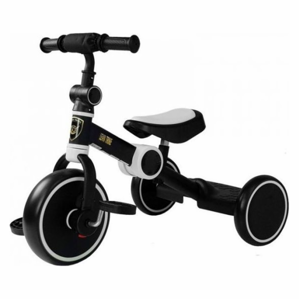 Lean Sport Balance Bike Pedál Tříkolka černá a bílá