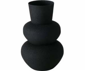 Boltze Černá kovová váza MAYNAR, 17 cm