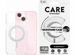 PanzerGlass CARE by PanzerGlass Kickstand Case iPhone 15 6.1 MagSafe stříbrná/stříbrná 1413