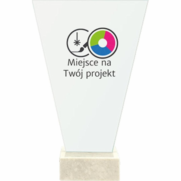 Victoria Sport Glass Trophy na mramorovém podstavci - IND...