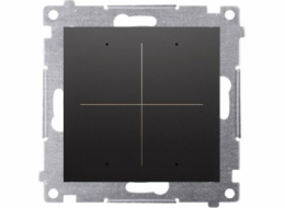 Kontakt-Simon Elektronický spínač/tlačítko Kontakt Simon 54 DEW4.01/49 čtyřnásobný pro ovládání 4 okruhů černý modul