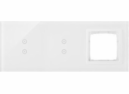Kontakt-Simon Touch Panel Kontakt-Simon 54 Touch DSTR3330/70 tři moduly dvě vertikální dotyková pole dvě vertikální dotyková pole otvor pro příslušenství perleťově bílá