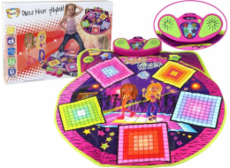 Dětská taneční podložka LeanToys na baterie Zvuky pro tanec 91 cm x 93 cm