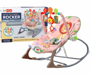 LeanToys Houpací křeslo Baby Bouncer Vibration Sound Rock...