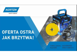 Norton NORTON VULCAN DISK SET 125mm x 1mm METAL/INOX 100 ks. +2xFIBRA 100ks.