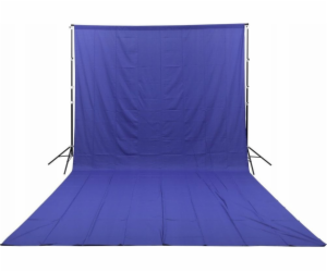 GlareOne GlareOne Blue Screen - modré látkové pozadí 3x6