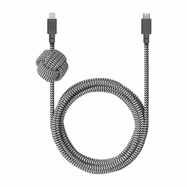 Native Union USB-C – Lightning kabel 3m černobílý (BELT-K...