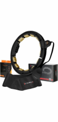 HMS MAGNETIC HULA HOP SET ČERNÁ/ZLATÁ HHM13 S HMS POČÍTAČEM + PÁSEK NA SCHUDNUTÍ BR163 ČERNÝ