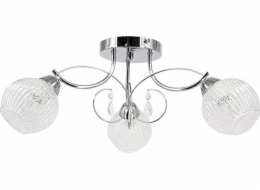 Stropní svítidlo Mdeco Stropní svítidlo Palace ELM8964/3 8C krystal pro halový chrom