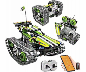 Robot pásového vozidla Teka Technical block R/C 3v1