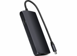 Satechi Satechi USB-C Multiport Adapter 8K - USB-C adaptér (USB-C, HDMI, 3x USB 3.2 Gen 2 10Gbps, 1x USB 3.2 Gen 1 5Gbps, UHS-II čtečka SD karet, Ethernet port) (půlnoc)