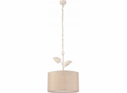 Závěsná lampa Lamkur Lamkur Noemi 45771 závěsná lampa starožitná kovová tkanina stínidlo 1x60W E27 béžová