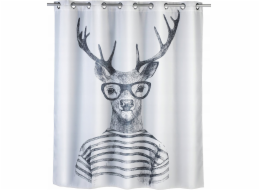 Sprchový závěs Kleine Wolke Mr Deer, textil, 180x200 cm, WENKO