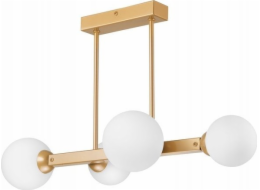 Závěsné svítidlo Lamkur Lamkur Astro 45092 závěsné svítidlo moderní kuličkové skleněné koule stínidla 4x5W G9 bílá/zlatá