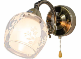 Mdeco Retro nástěnné svítidlo ELM9150/1 21QG s vypínačem z mosazi