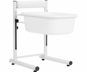 Activeshop podnos na pedikúru s nastavitelnou výškou, bílý