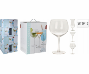 Koktejlové sklenice Home Styling Collection, 3 druhy kokt...