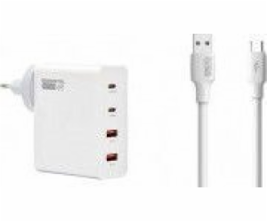 Nabíječka Vega SÍŤOVÁ NABÍJEČKA 130W GaN WHITE SOMOSTEL P...
