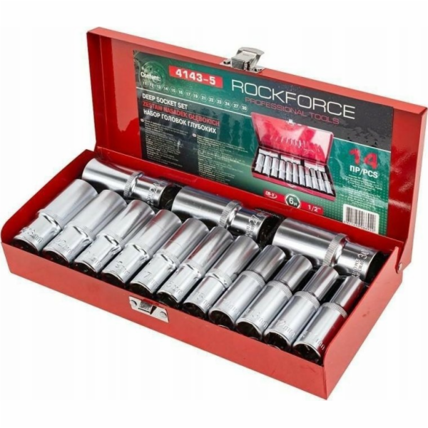 Rockforce ROCKFORCE DLOUHÉ ZÁSUVKY 6-ÚHELNÉ. 14ks 1/2 11-...