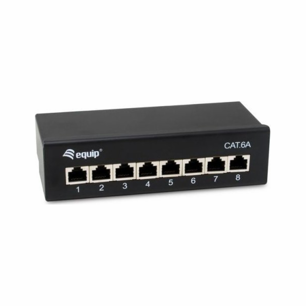 Equip Equip Patchpanel 8x RJ45 Cat6A FTP 1HE Premium černá