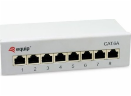 Equip Equip Patchpanel 8x RJ45 Cat6A FTP 1HE Keystone Montage gr
