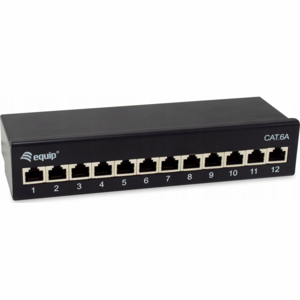 Vybavte Patchpanel 12x RJ45 Cat6A FTP 1HE Premium černý