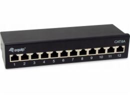 Vybavte Patchpanel 12x RJ45 Cat6A FTP 1HE Premium černý