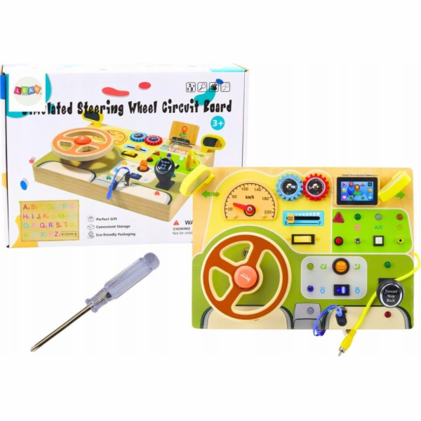 LeanToys Analog Board Senzorická manipulační LED světla d...