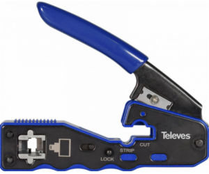 Krimpovací nástroj Televes RJ45 s automatickým řezáním te...