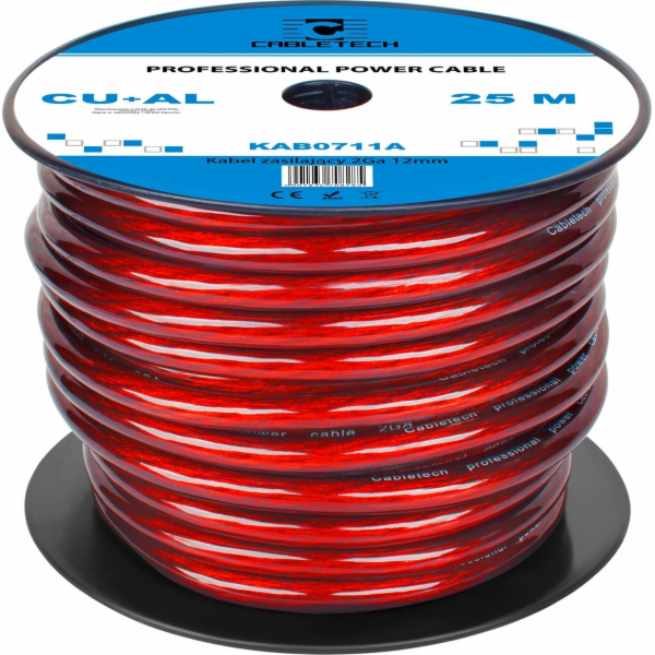 Kabel do auta Cabletech 2Ga OD12mm CU+AL